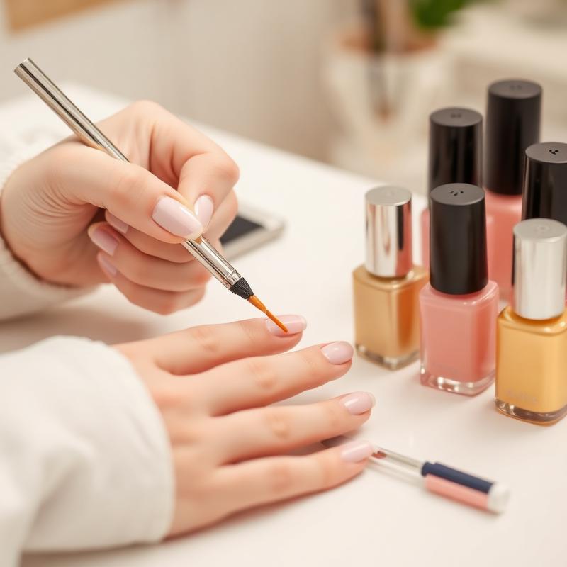 Precise gel nail extensions at Amor Nails & Spa in Austin, TX
